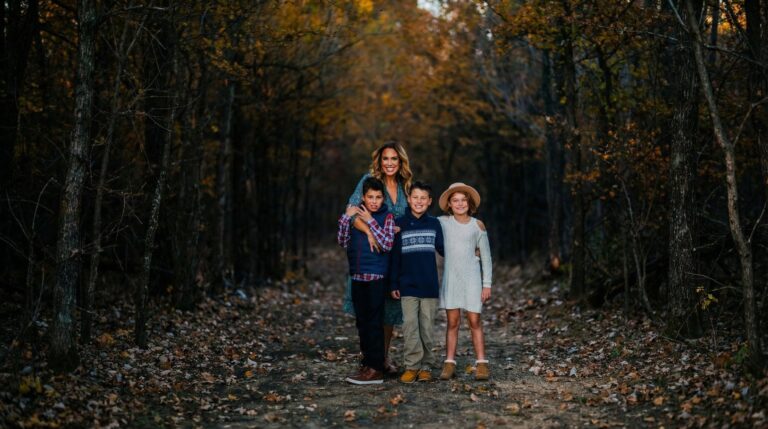 kate family on trail